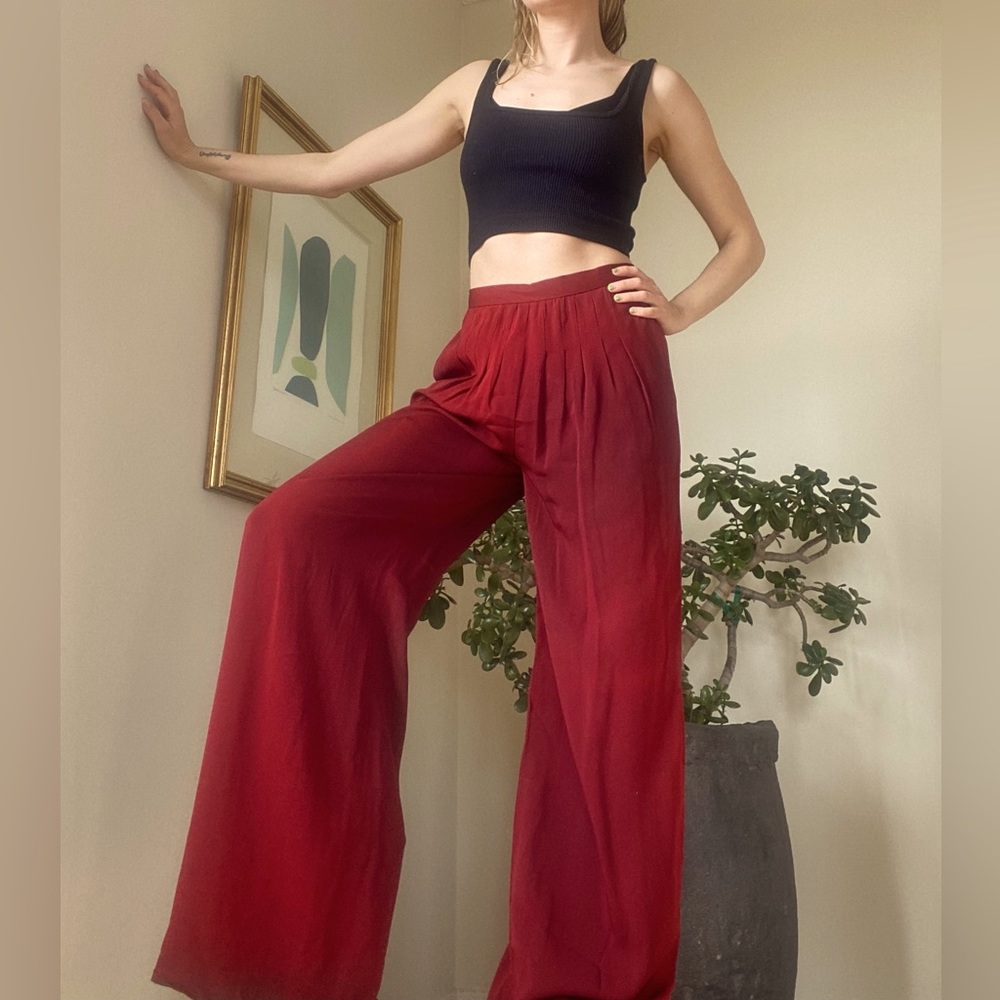 Vintage wide leg trousers